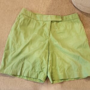 Talbots Green Bermuda Shorts Classic Cotton Casual